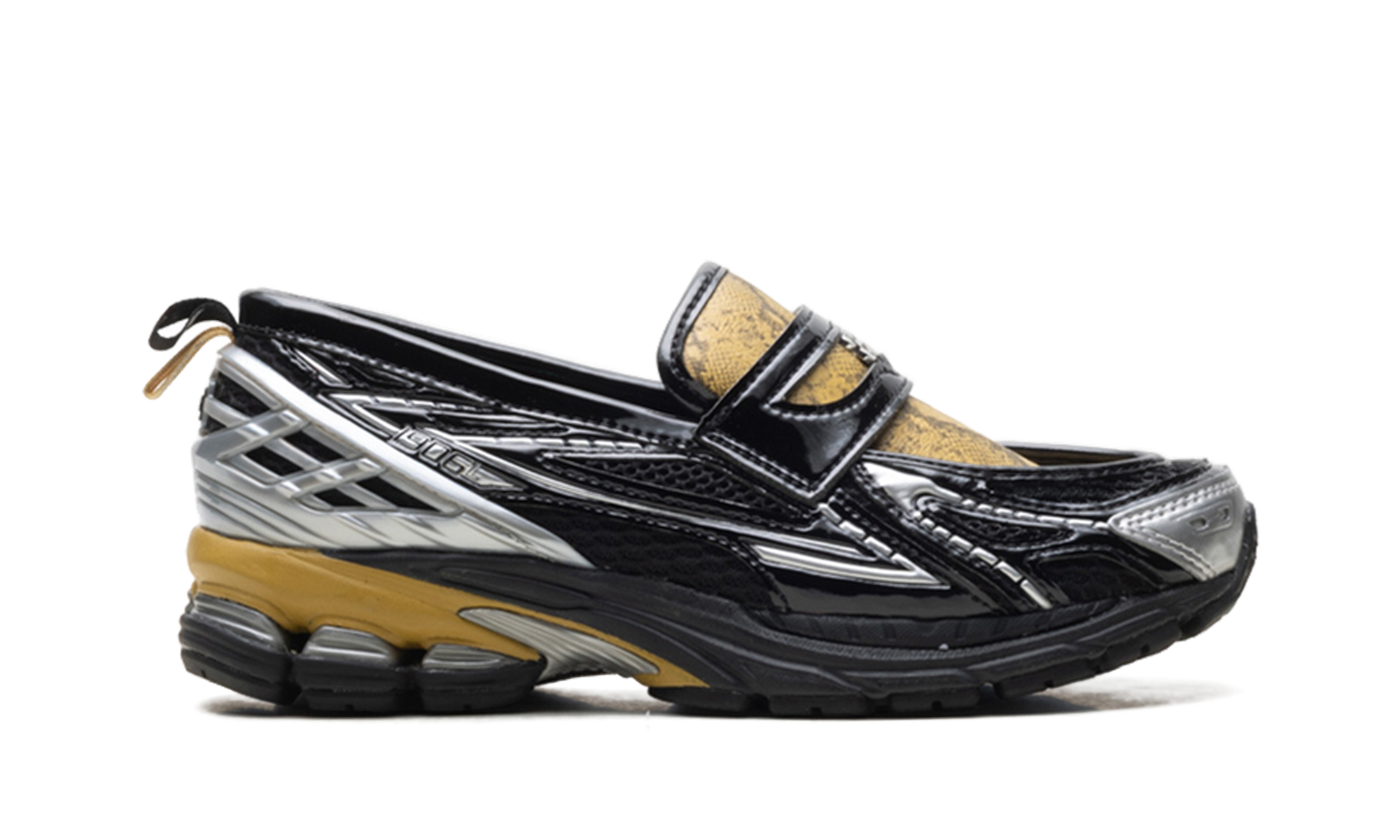 1906L "GANNI - Black Fall Leaf Snakeskin" U1906LGA