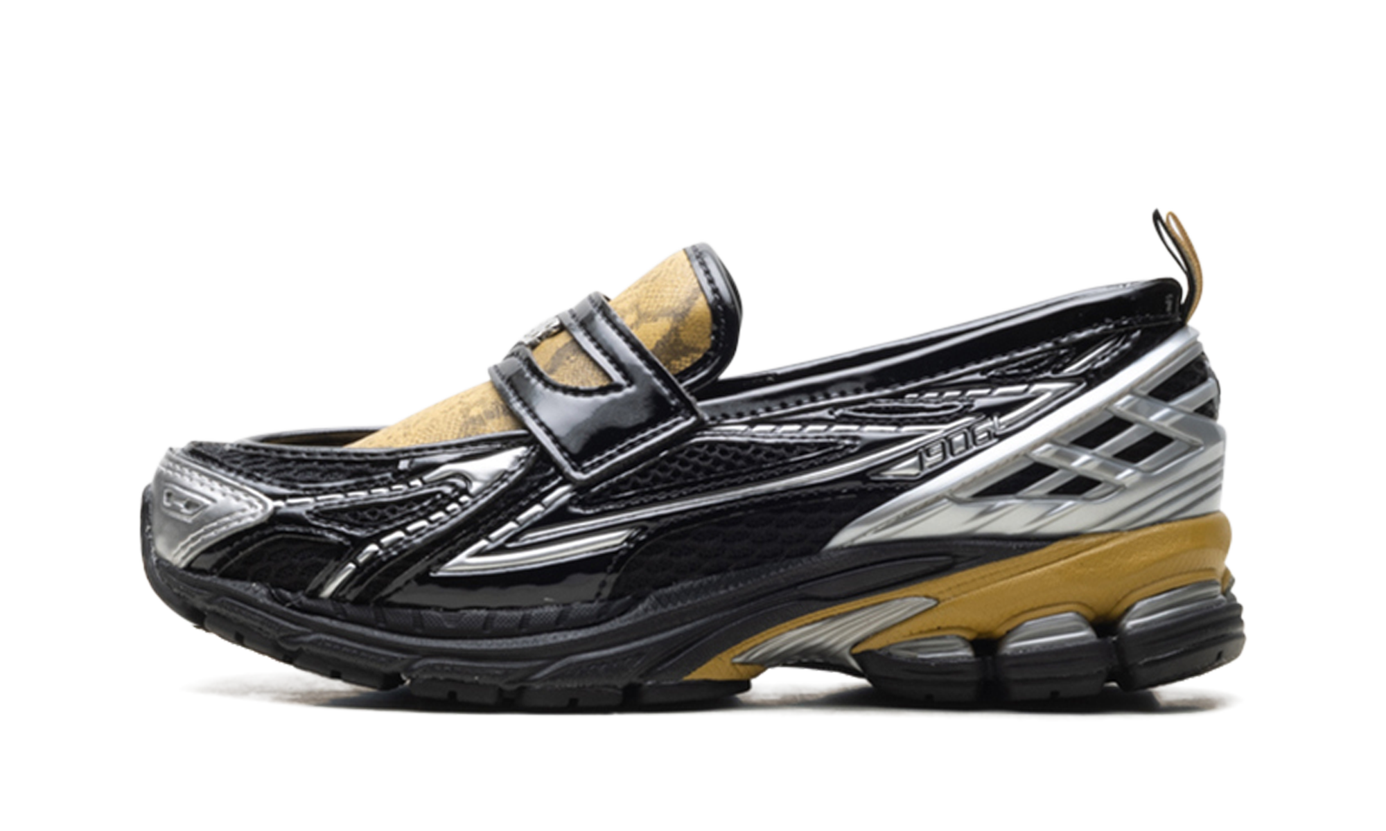 1906L "GANNI - Black Fall Leaf Snakeskin" U1906LGA