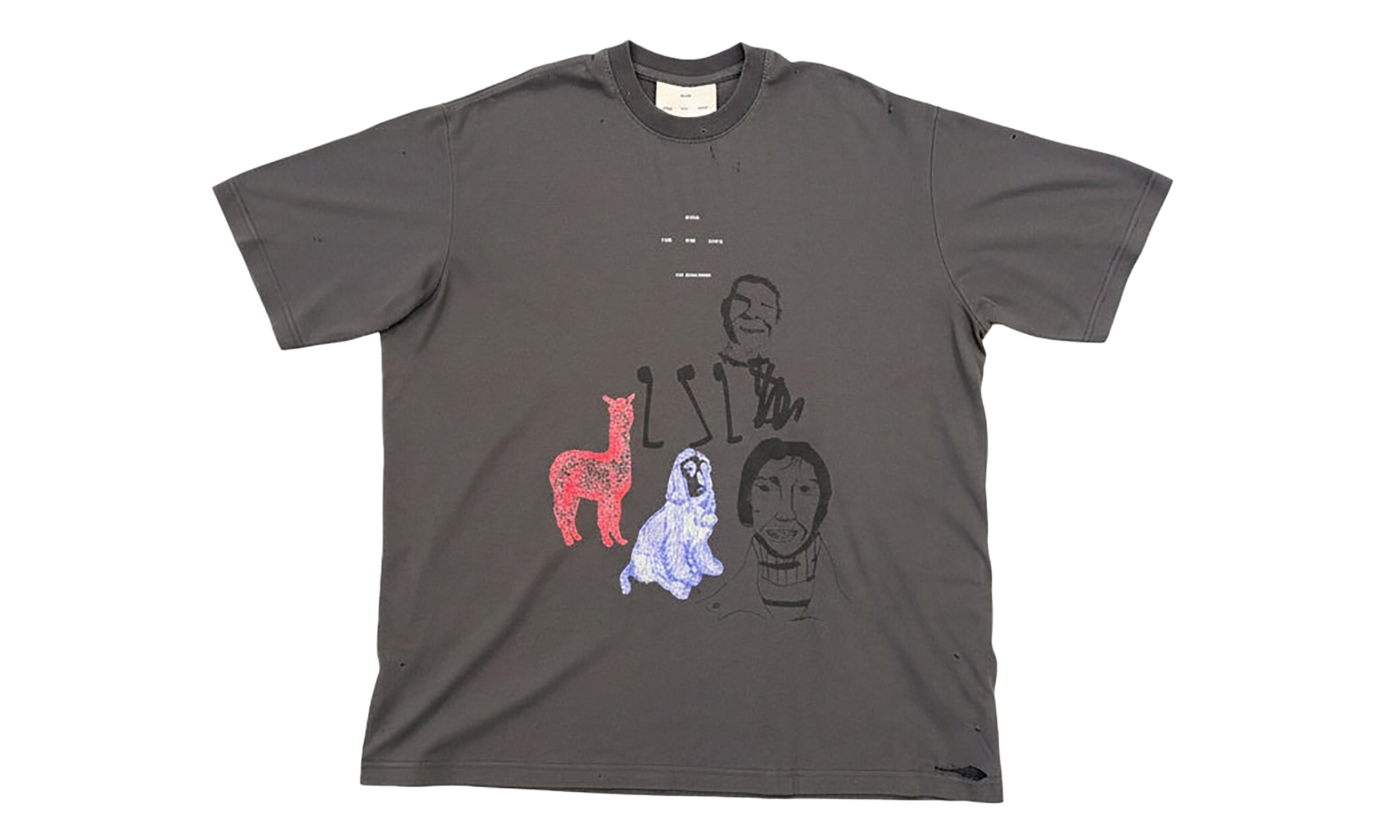 25.2 SKETCHBOOK OVERSIZED TEE "Charcoal" 252_MTS018P5_252_LUXECHA