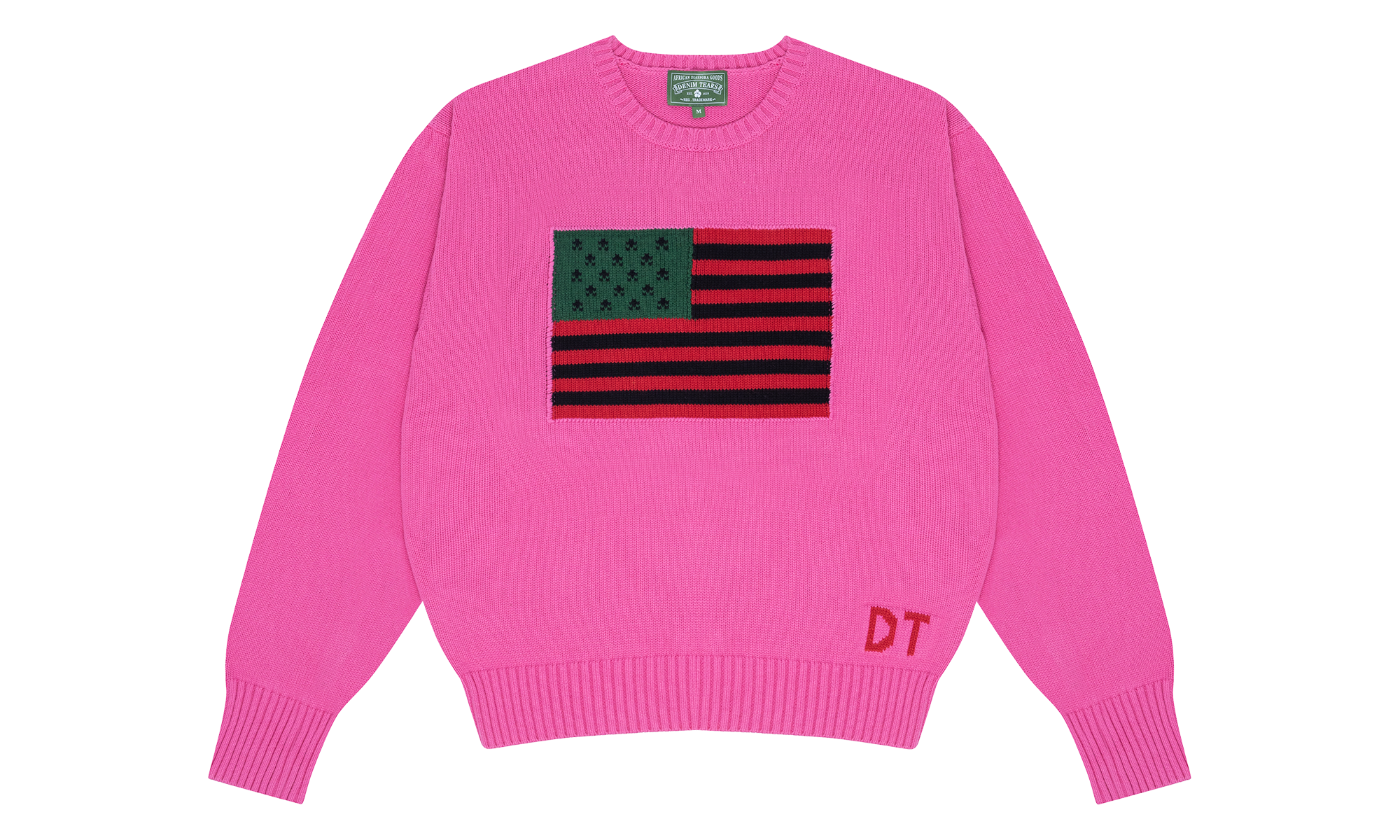 1619 Pan African Flag Sweater "Pink" DT235