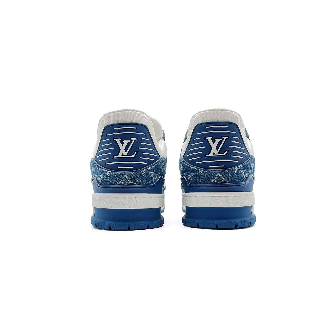 Louis Vuitton Denim Monogram Trainer Sneakers