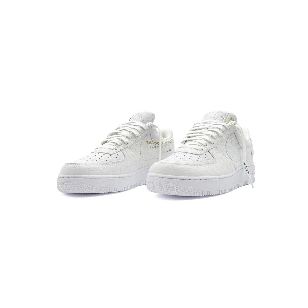 Louis Vuitton Nike Air Force 1 Low Top Lace-Up Sneakers
