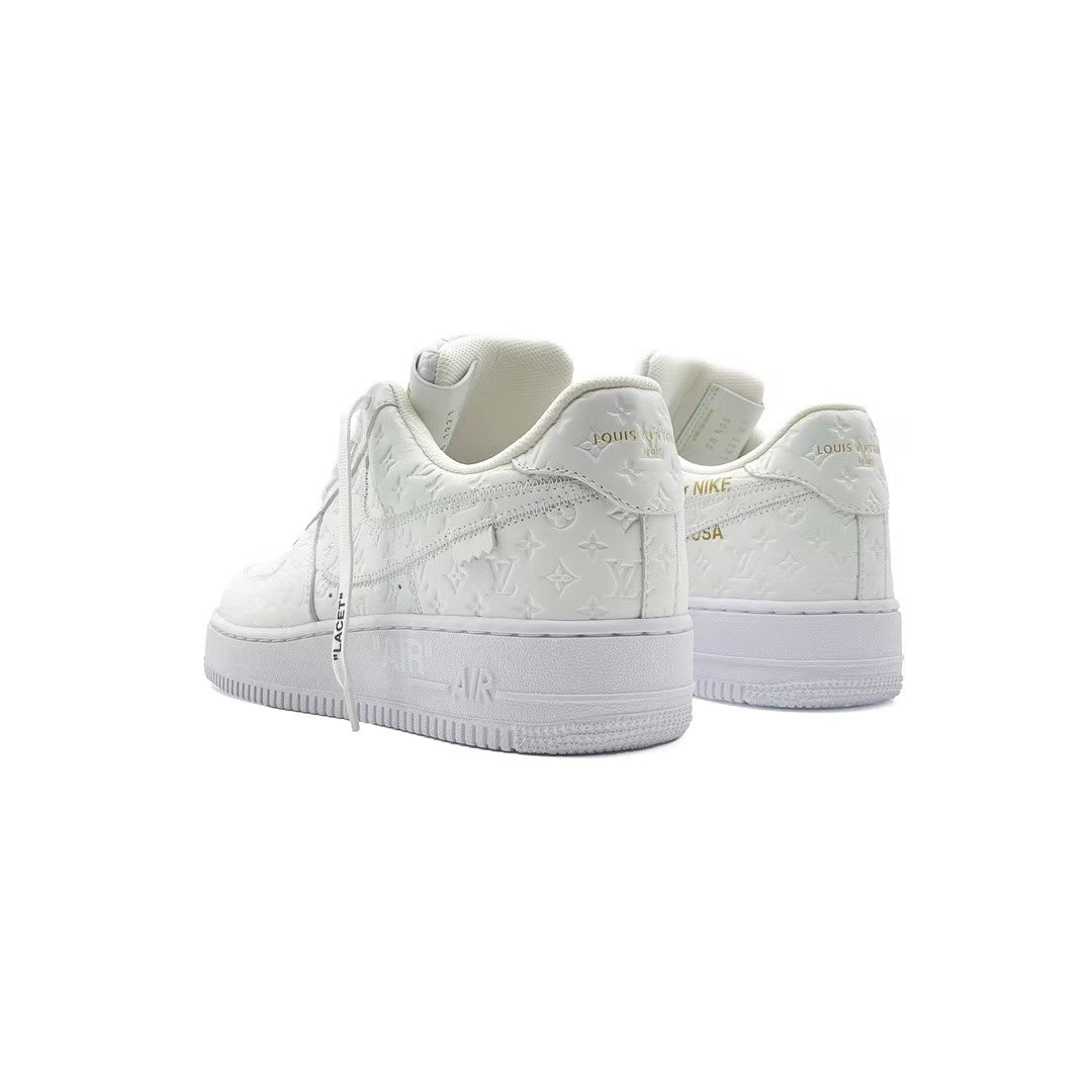 Louis Vuitton Nike Air Force 1 Low Top Lace-Up Sneakers