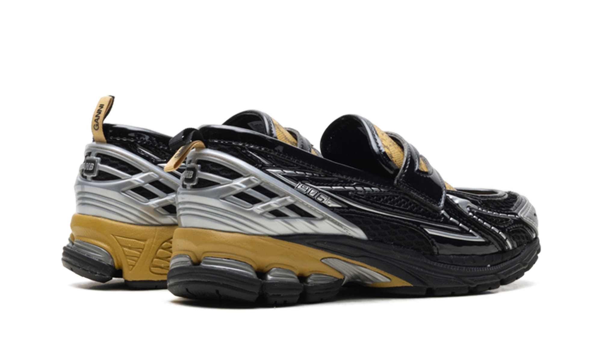 1906L "GANNI - Black Fall Leaf Snakeskin" U1906LGA