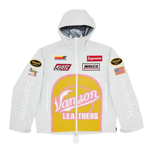 Supreme Vanson Leathers x Gore-Tex Shell Jacket White — Authentic Jackets & Outerwear at CLZTURE